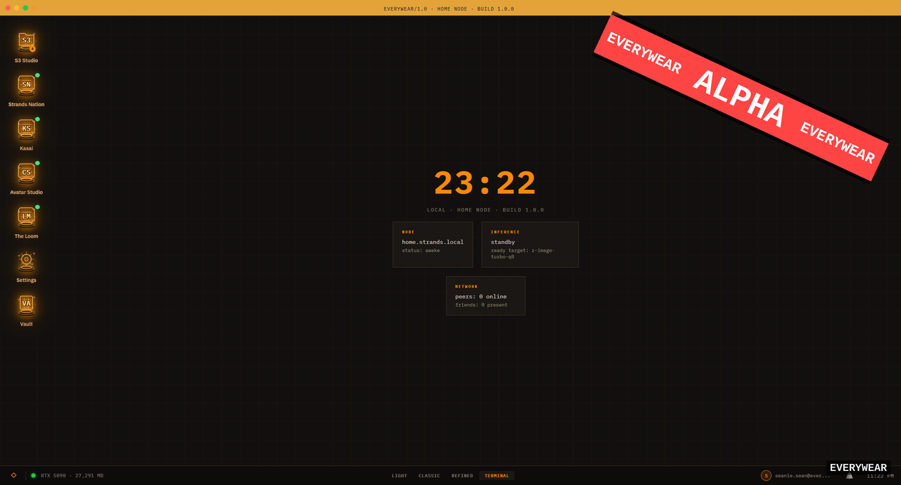 EveryWear OS terminal desktop