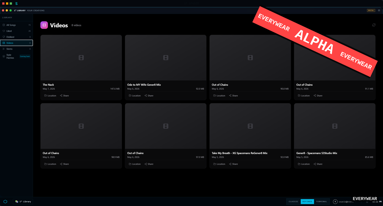 EveryWear Vault video library